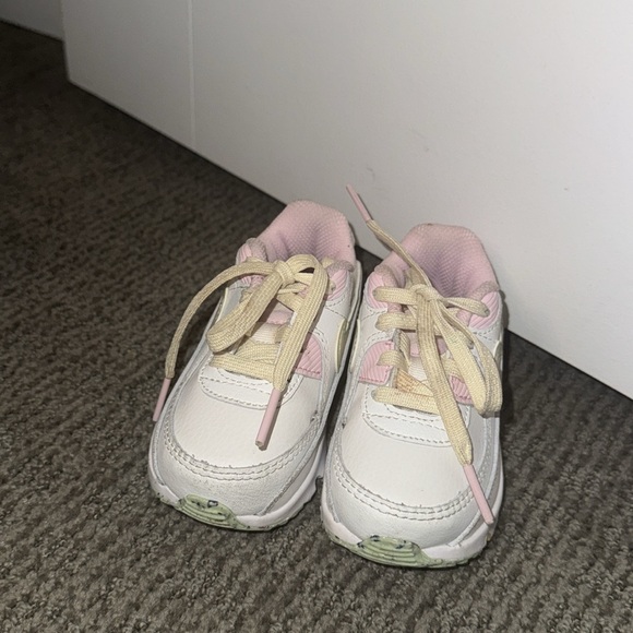 Pastel Pink, Pastel Green and White Toddler Nike Air Max - Picture 2 of 4